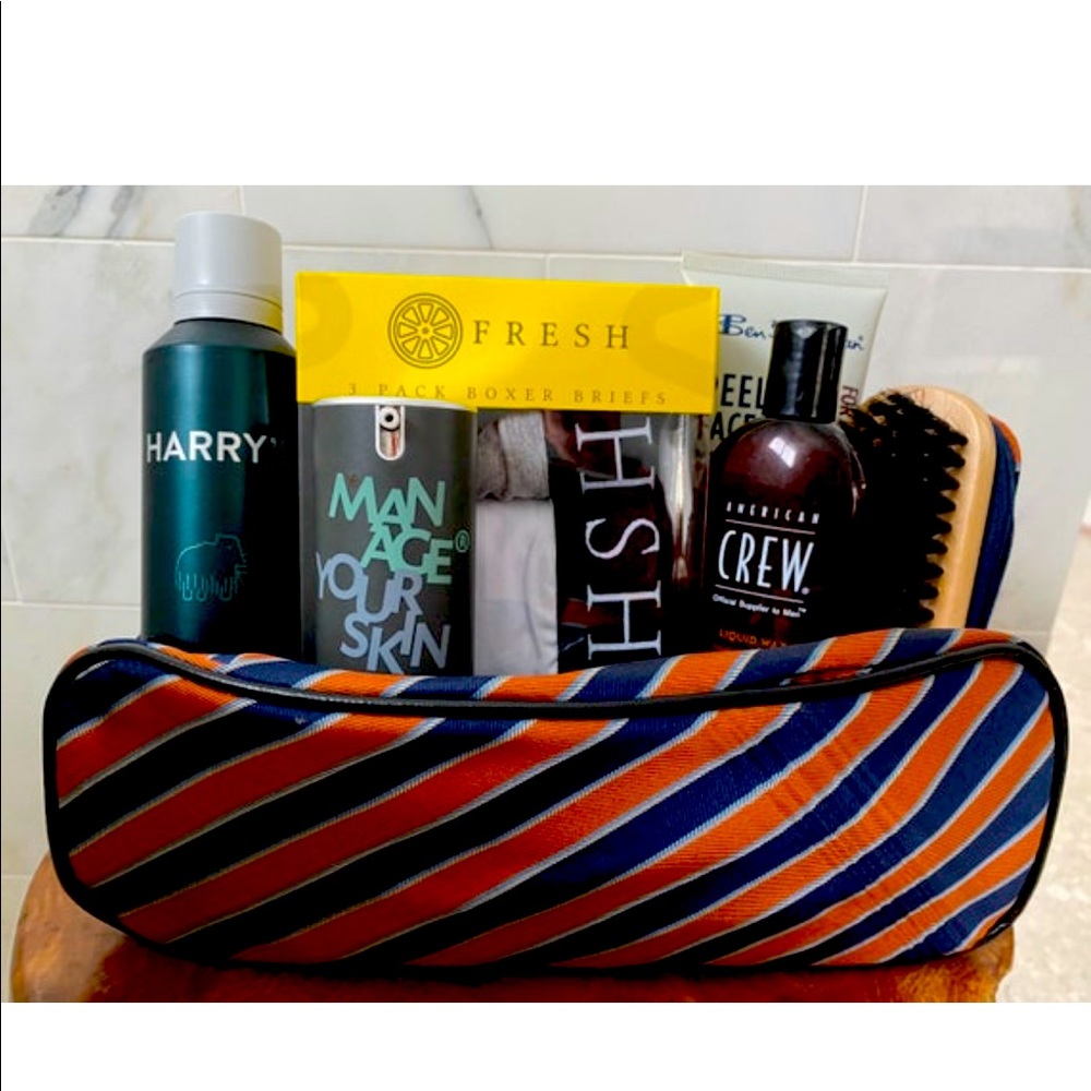 Mens Gift Box of 3 Boxer Briefs and Spa and Grooming Products worth over $150